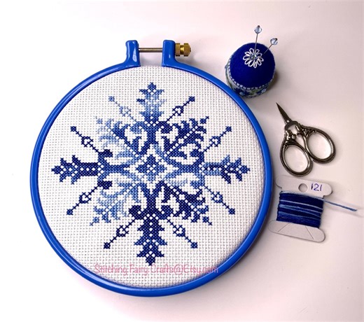 Snowflake Christmas Cross Stitch Pattern: Easy Beginner Chart (PDF Download) - Etsy Australia