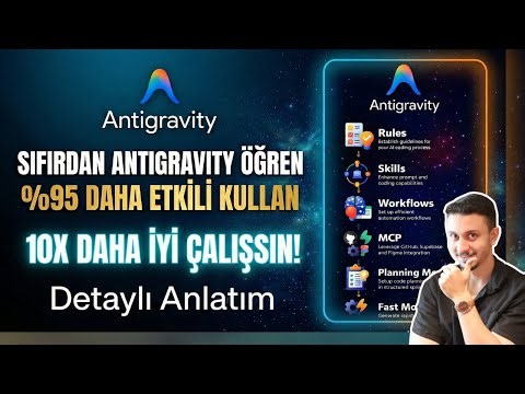 GOOGLE ANTIGRAVITY’Yİ � DAHA ETKİLİ KULLANMAYI ÖĞREN! Gerçek Proje Örneğiyle Detaylı Anlatım