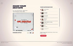 Have you explored the #10YearsOf1D website? Make sure you check back and connect via your Spotify or Apple Music account to make your personalised mixtape if you haven’t already! https://1D.lnk.to/10YearsOf1DWebsiteFA | One Direction