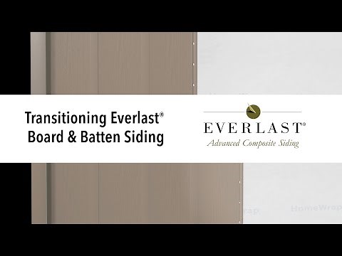 Transitioning Everlast Board & Batten Siding