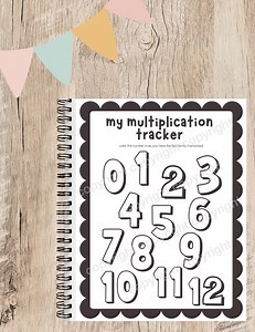 Multiplication Progress Tracker: Third Grade Printable Chart - Etsy Canada