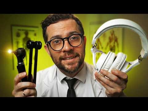 ASMR Ear Exam 👂 Detailed Hearing Tests & Whispering (Close Up)