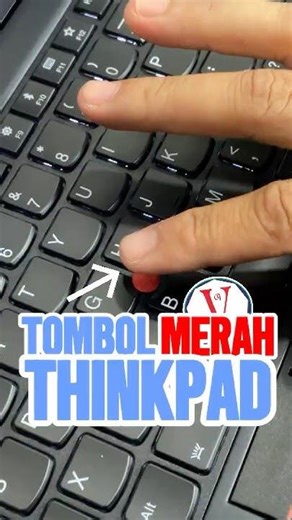 İni Dia Fungsi Tombol Merah Di Tengah Keyboard Laptop Thinkpad 😉 #shorts #thinkpad #laptop