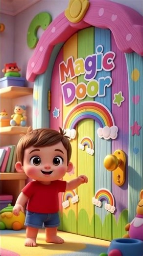 Magic Door Surprise! 🌈✨ A Fun Adventure for Kids #kids #nurseryrhymes