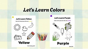 Coloring Pages for Toddlers, Learn Colors Worksheets, Homeschool Printable Activity, Preschool Color Recognition - Etsy