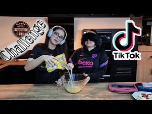 We make blindfolded pancakes #sistersalipour #challenge