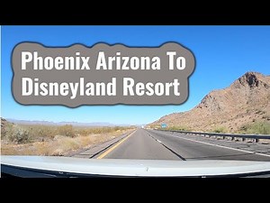 Scenic Drive Phoenix to Los Angeles Disneyland Time Lapse