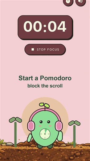 Beat brainrot with Pota: a Pomodoro timer that blocks distracting apps, plays focus music, and track