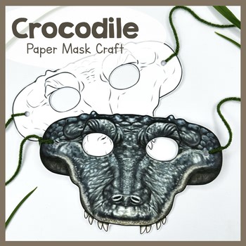 Crocodile | Paper Mask | Printable Craft | Crocodiles