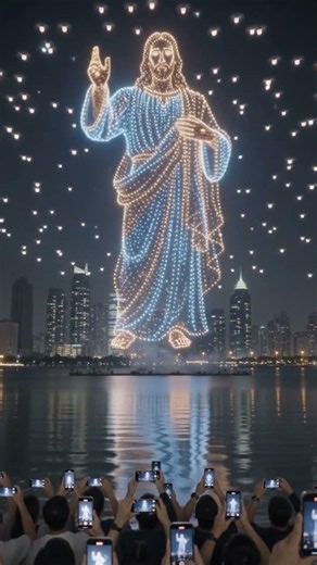 Jesus Seen from the Sky? Stunning Drone View That Feels Heavenly ✨🙏 #amazingbuilds