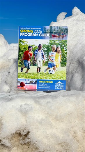 Baltimore County, it’s time for spring - whether Mother Nature knows it or not! The Spring Program Guide is here with more than 500 activities for all ages at more than 40 recreation and nature sites. Message us GUIDE to view online. Printed copies are arriving at recreation and nature centers. You’ll find 🏃‍♂️ New fitness and sports programs including youth pickleball, instructional skateboarding, field hockey, and kickball 🌿 Nature programs and hikes that showcase Maryland’s unique natural e