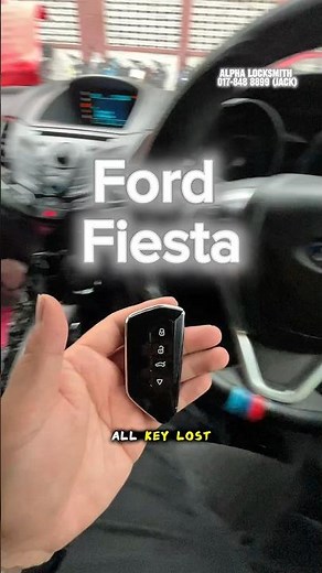 Ford Fiesta Kunci keyless Hilang Semua, All Key Lost Program Success.
