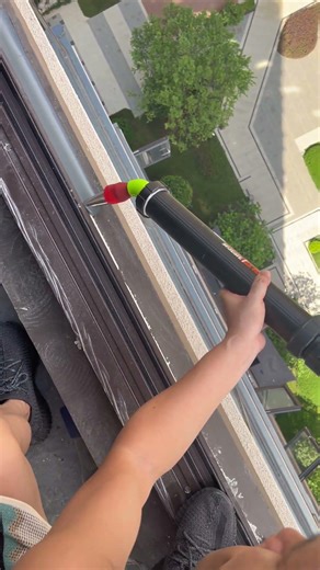 Master Tile Grouting with Extra Large Stainless Steel Glue Nozzle Perfect Wall Sealant Apply #Shorts