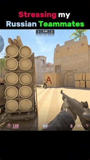 Stressing my Russian Teammates in CS2... #shorts #cs2