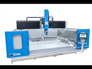 Cms Maxima- The Most Capable and Reliable 5 Axis Horizontal CNC Workcenter for Glass on the Market.