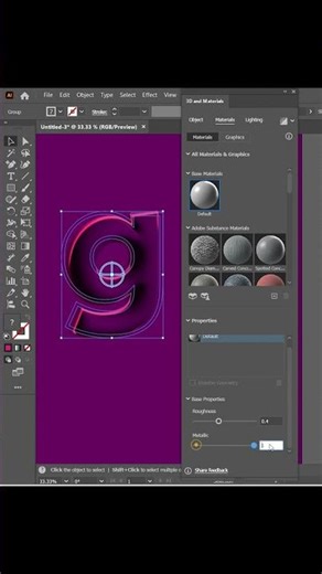 Adobe Illustrator Tricks - How To Create 3D Text Letters #SGraphicDesign