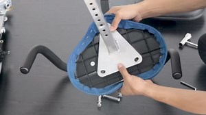 Wonder Maxi Exercise Bike Magnetic Fitness Cycle Folding Stationary Bike Indoor Home Use(White)