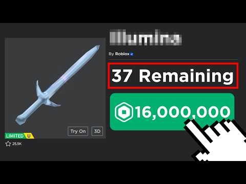 there are ONLY 37 copies of this roblox LIMITED...