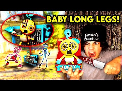 I FOUND DEAD BABY LONG LEGS FROM POPPY PLAYTIME!! *BABY LONG LEGS DEATH*