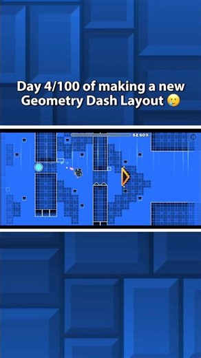 Day 4/100 📆 of creating my NEW #geometrydash LEVEL 🛠️