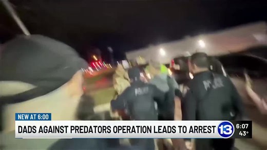 Video: Hundreds show up for local Dads Against Predators operation, leading to arrest