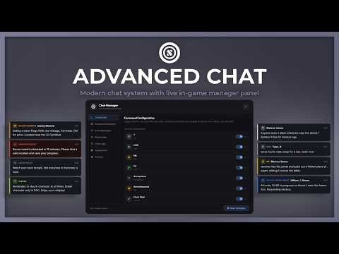OOS Advanced Chat - Modern FiveM chat system with live in-game manager panel