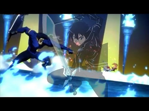 Kirito vs The Gleam Eyes-(Star Burst Stream)