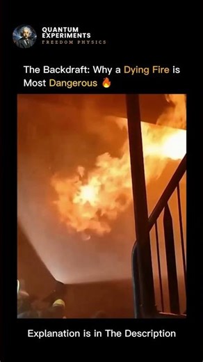 The Backdraft: Why a Dying Fire is Most Dangerous 🔥 #usa