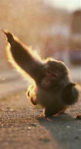 Heartbreaking Accident 😢 Big Monkey Hit by Bus While Riding Bicycle”