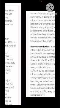 Platelet Transfusion in neonates-CPS position statement