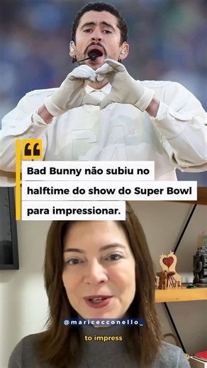 Mari Cecconello | Psicanalista e Terapeuta Sistêmica on Instagram: "Este halftime show do Super Bowl, conduzido pelo @badbunnyyofficial, trouxe diversas mensagens, mas a que mais me conectou foi esta: Pertencer não deveria custar o silenciamento de partes de quem a gente é. Ainda assim, muita gente aprendeu a crescer apagando partes de si. Suavizando a própria história. Silenciando a própria verdade para caber. Talvez maturidade emocional seja não precisar se partir para continuar pertencendo, m