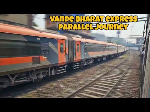 Parallel Run With VANDE BHARAT Express | Mumbai Local Trains | Indian Railways
