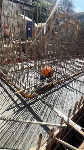 Pouring concrete for pile cap #construction #shorts #building #civilengineeringgroups