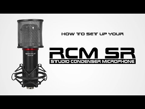 How to set up your Rockville RCM SR Studio/Recording Condenser Microphone Mic (FULL WALKTHROUGH)