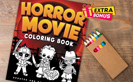 Horror Movie Coloring Book: Updated 2024 Edition   Bonus Gift - Etsy
