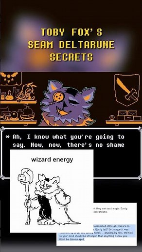 TOBY FOX'S SEAM SECRETS in DELTARUNE? #deltarune #undertale #tobyfox #sans #gaster #kris #ralsei
