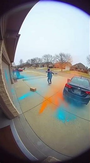 Caught Red-Handed: Paint Bomb Package Prank