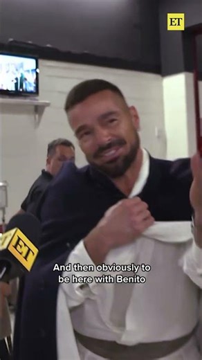 Ricky Martin Was All Smiles Following Surprise Bad Bunny Super Bowl Halftime Performance #superbowl