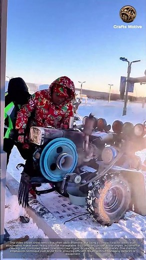 Efficient Snow Removal with Small Machinery: Revolutionizing Winter Cleanup with a Compact Tractor