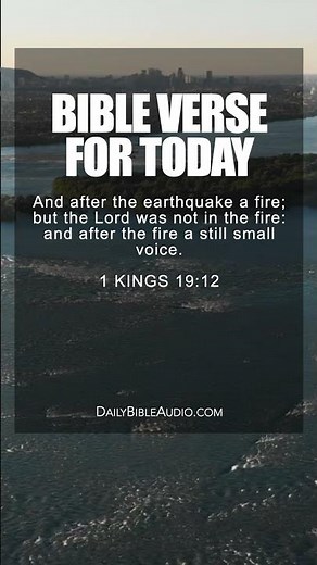 1 KINGS 19:12 | Peaceful Bible Verse For Today