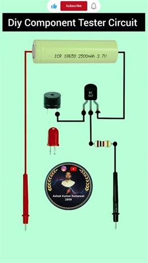 Diy Component Tester Circuit #electrical #electrician