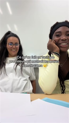 Ce qu’on fait en tant que prof/élève qui mettrait les autres dans le coma