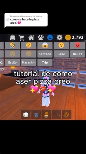 Cómo hacer una pizza Oreo en Roblox