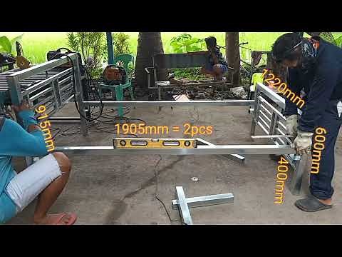 steel bed making, step by step