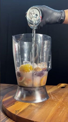 Tropical Fruit Sparkling Cocktail | ASMR Refreshing Mix #ASMR #cocktail #asmr #mixshake #recipe