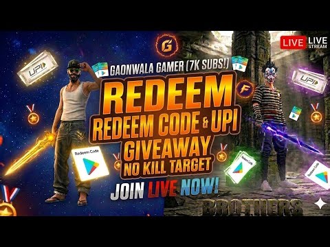 NO KILL TARGET = REDEEM CODE 😱 #fflive #shortsfeed #livegiveaway