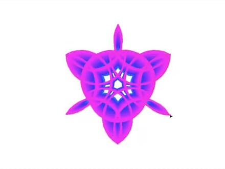 用python画绚丽的渐变色立体漂亮图案，源码解释如下：#python #python画图 #少儿编程