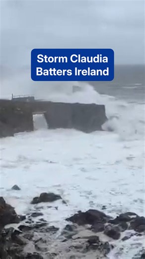 409K views · 8.2K reactions | Storm Claudia battered the coast of the UK this weekend with high winds and heavy rains. | The Weather Channel | Facebook