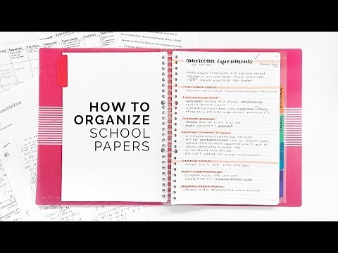 how to organize papers for school 📚 tips for staying organized!