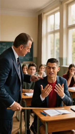Did Ronaldo Cheat in the Exam? 🤯 Teacher Got Angry! #shorts